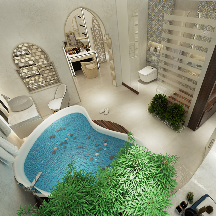 Luxury Bath Room Interior by Nabina Interiors
